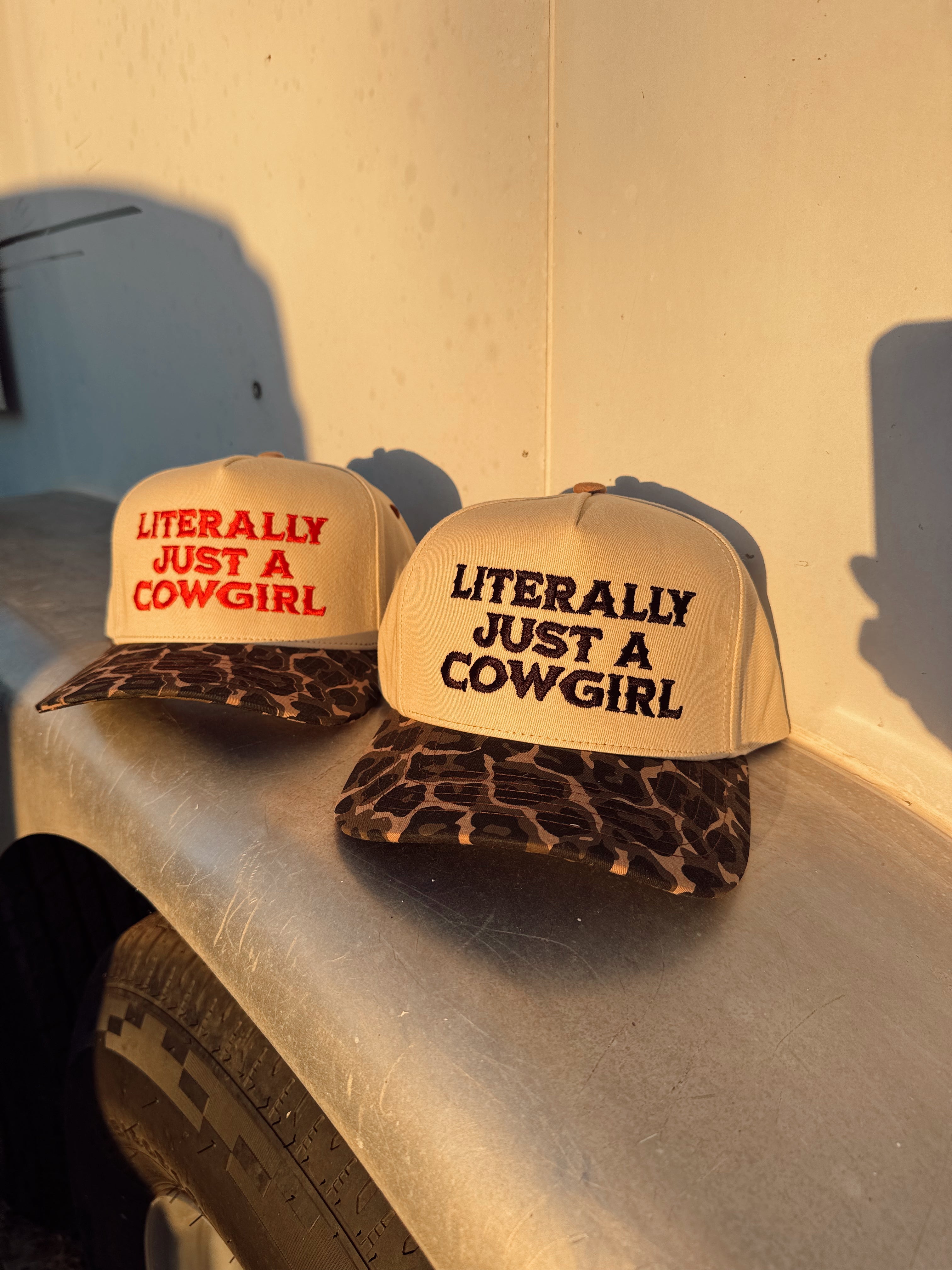 The Just a Cowgirl Baseball Cap in Black