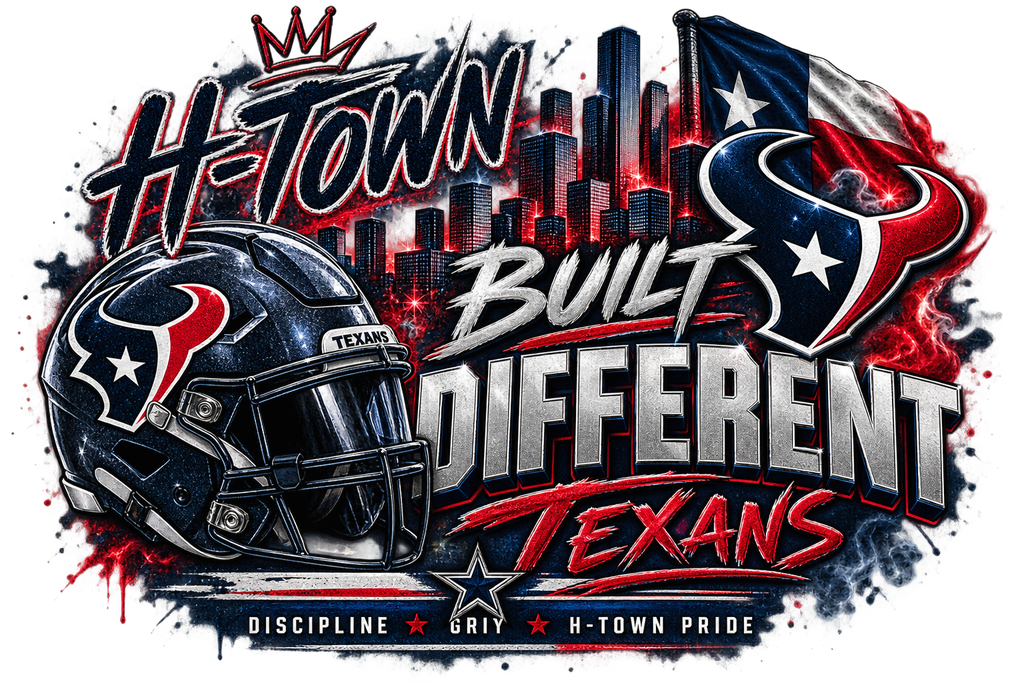 H-Town Built Different Texans DTF Transfer