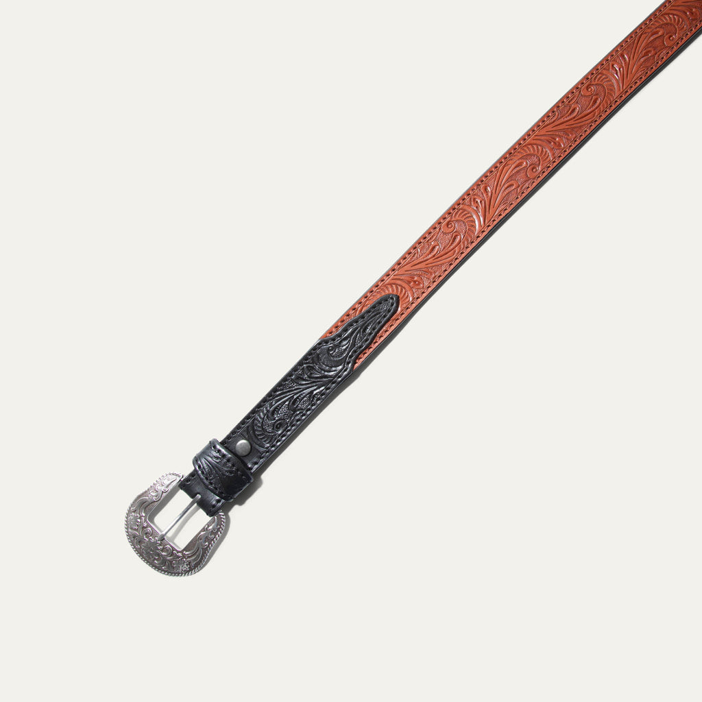 Hand-Tooled Western Billet Belt