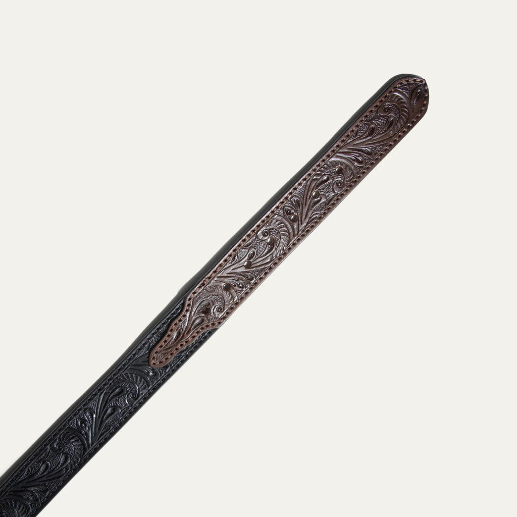 Hand-Tooled Western Billet Belt