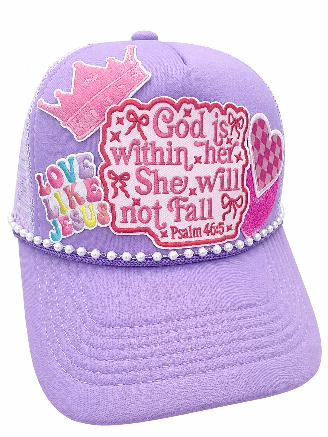 God Is Within Her She Will Not Fall Trucker Hat
