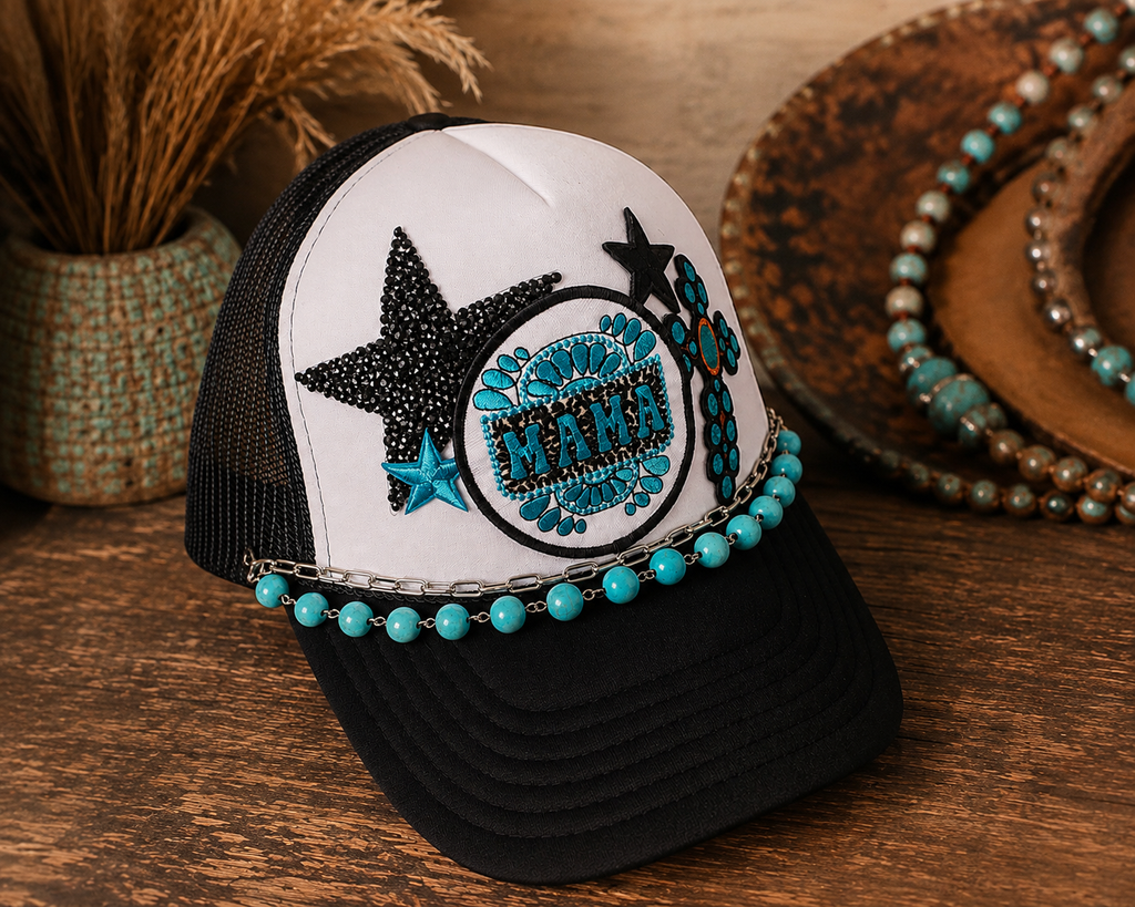 Turqoise Queen Desert Bloom Trucker Hat