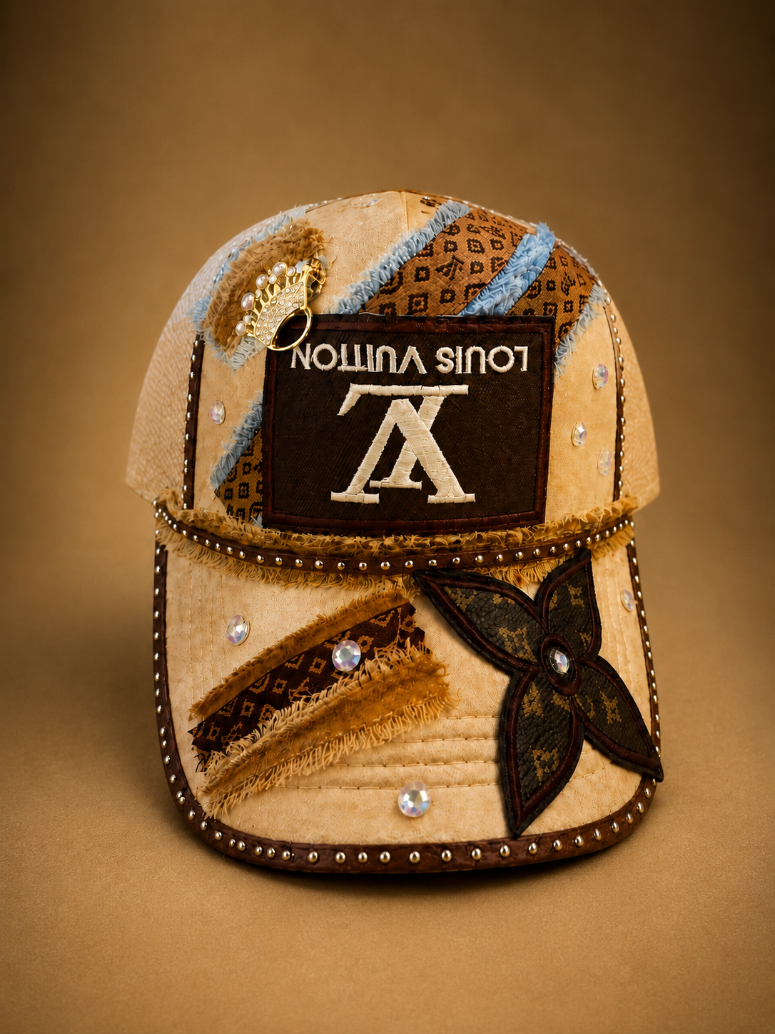 Recycled Inspired Luxury Western Trucker Hat | La Reina’s Brim