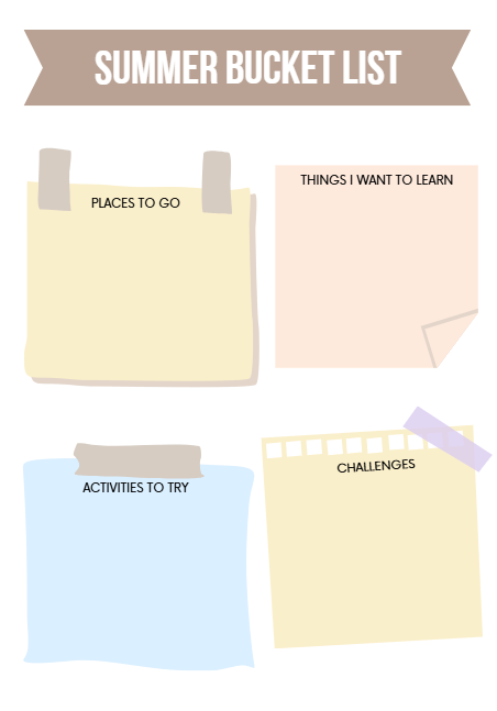 Kids Summer Planner – 35 Page Printable PDF – Summer Activities, Goals & Journals for Kids (Instant Download)