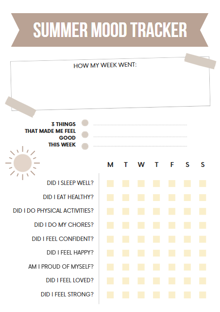 Kids Summer Planner – 35 Page Printable PDF – Summer Activities, Goals & Journals for Kids (Instant Download)