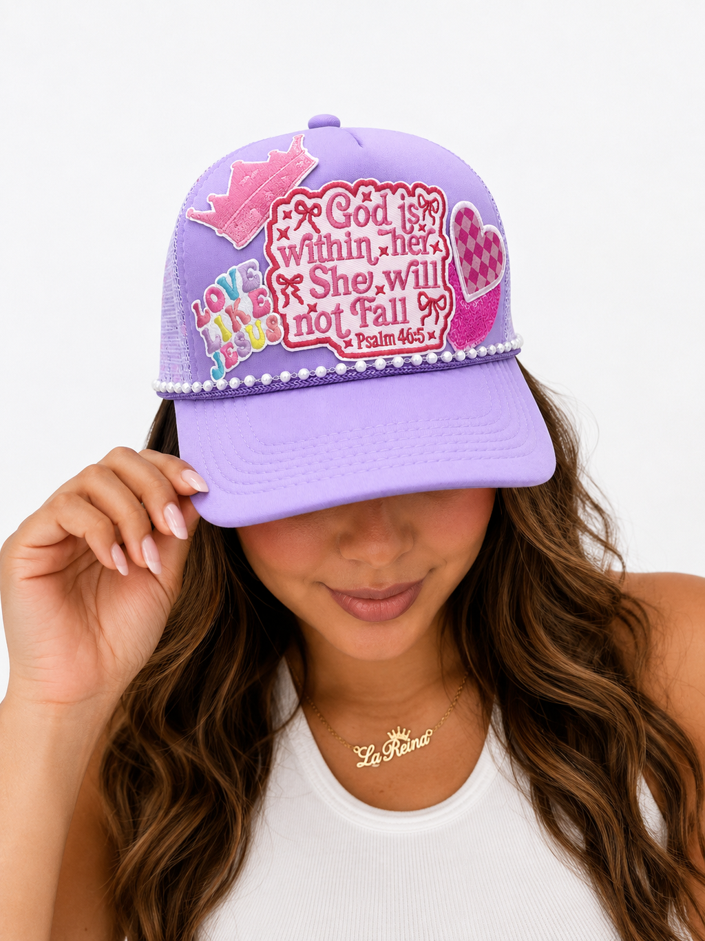 God Is Within Her She Will Not Fall Trucker Hat