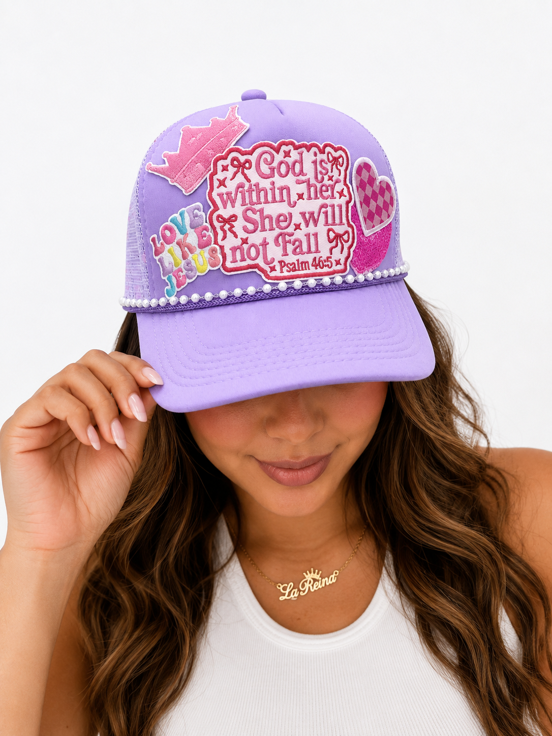 God Is Within Her She Will Not Fall Trucker Hat