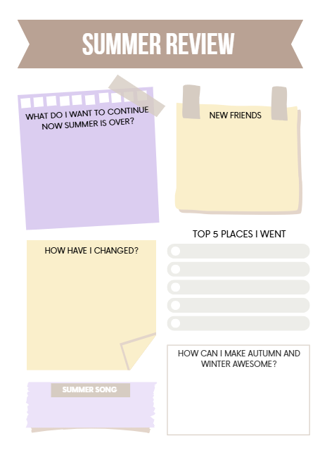 Kids Summer Planner – 35 Page Printable PDF – Summer Activities, Goals & Journals for Kids (Instant Download)