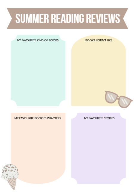Kids Summer Planner – 35 Page Printable PDF – Summer Activities, Goals & Journals for Kids (Instant Download)