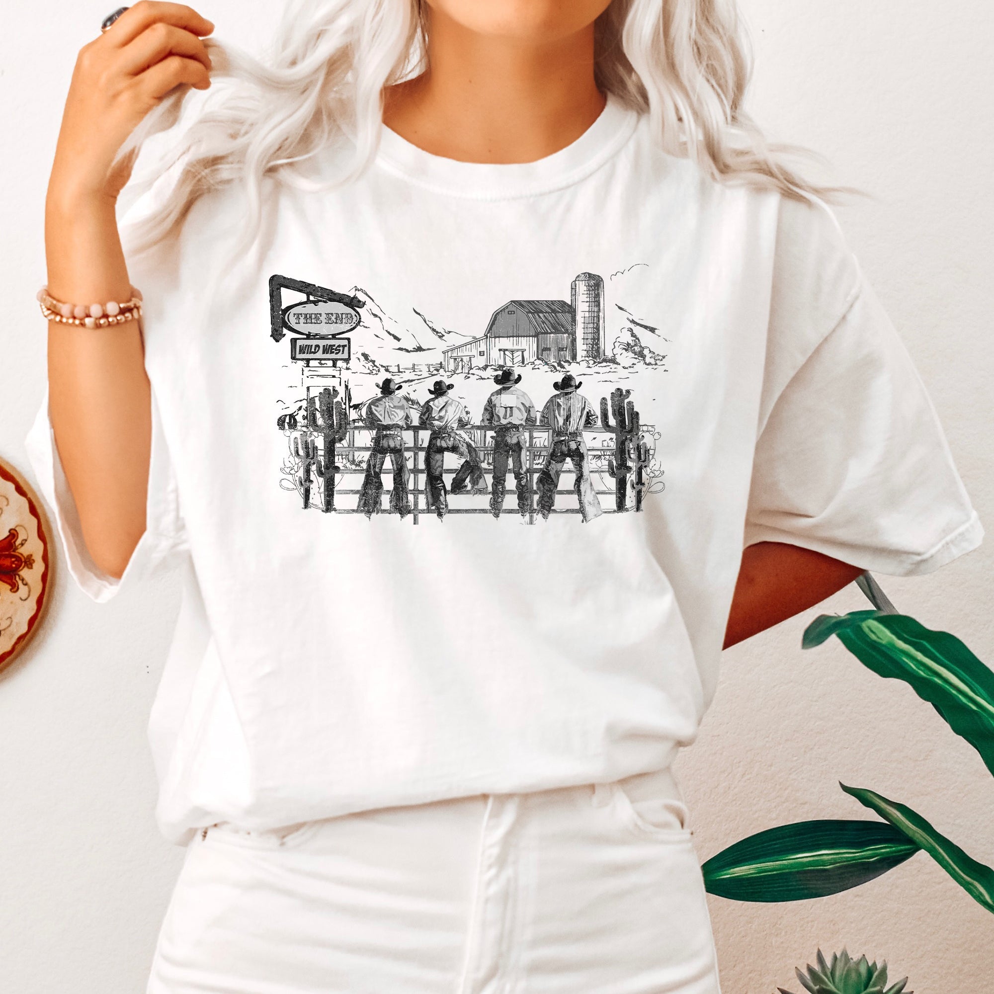 Cowboys Ranch Cowgirls Western Country Heritage Rodeo Life Vintage Rustic Americana Pride Comfort Colors Tee