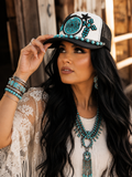 Turqoise Queen Desert Bloom Trucker Hat