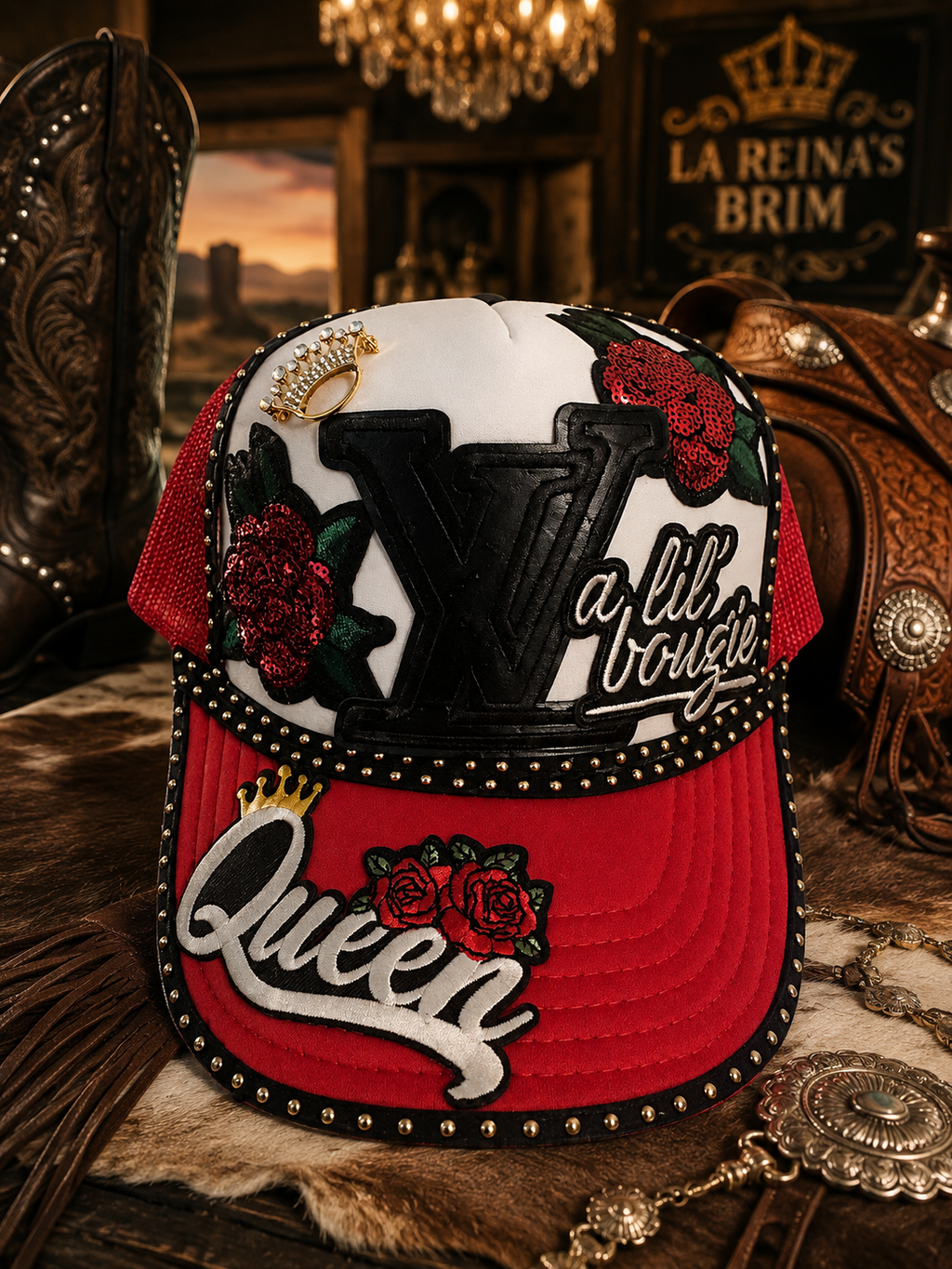 For the Queen who loves a little luxury, a little western, and a whole lot of attitude.