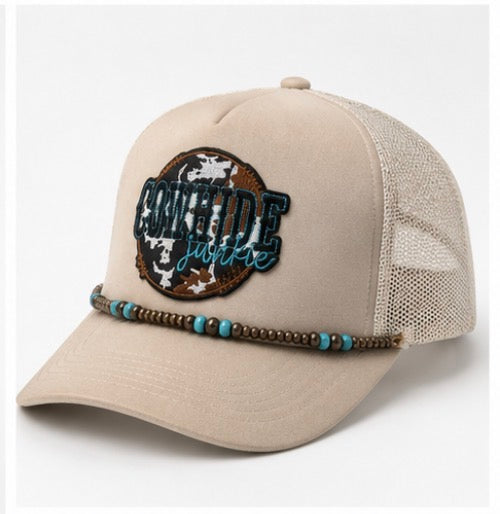 COWHIDE Junkie Western Trucker Hat