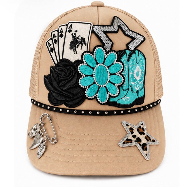 COWGIRL LUCKY STAR Trucker Hat