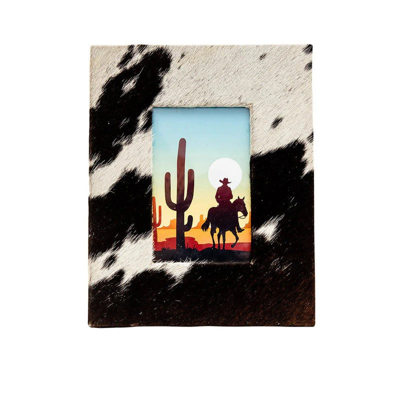 Cactos Photo Frame with Hairon Wood for Home Decor