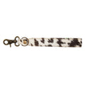 DASOTA KEY FOB WITH HAIRON HIDE LEAHTER