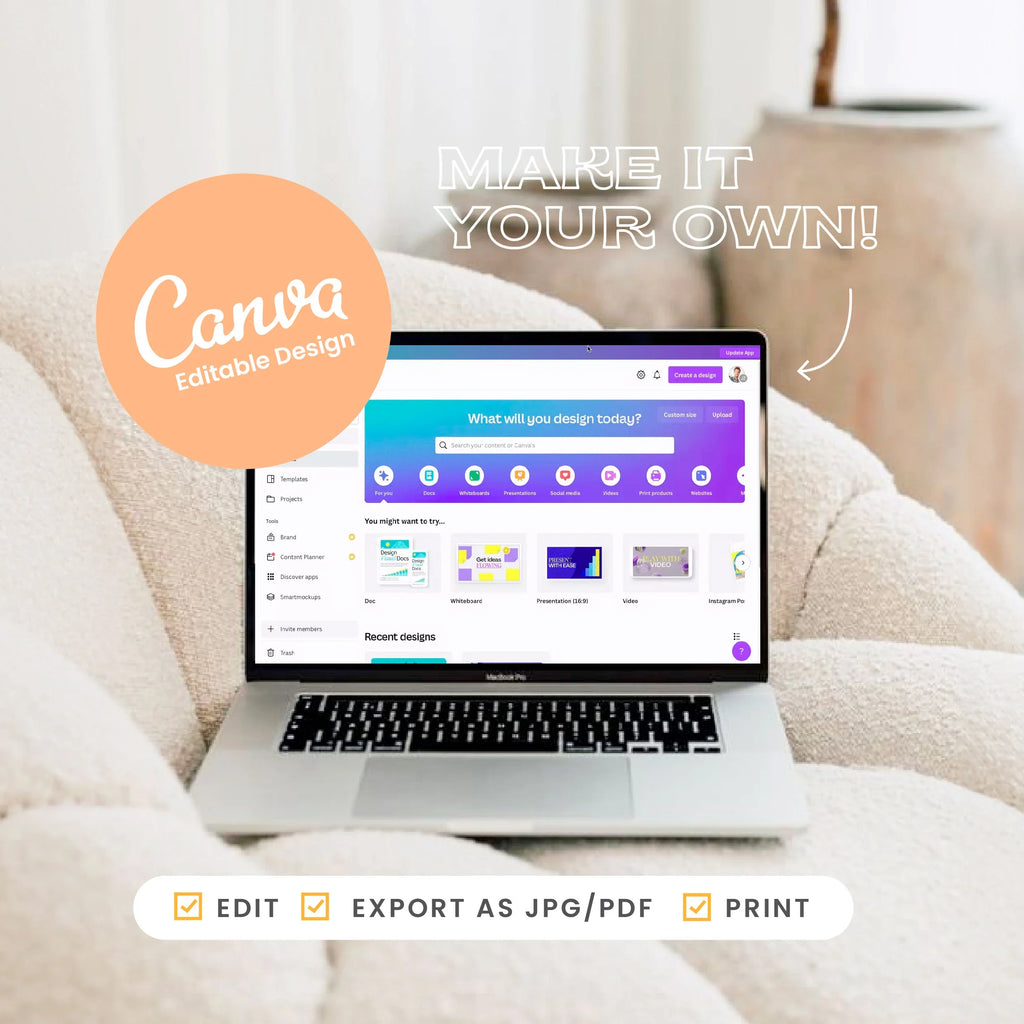Teacher Planner | 50-Page Canva Template