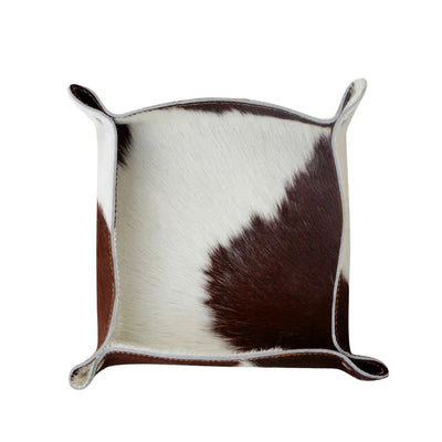 MYRA Hide and Seek Tray With Hairon Leather Detail For HOME DECOR